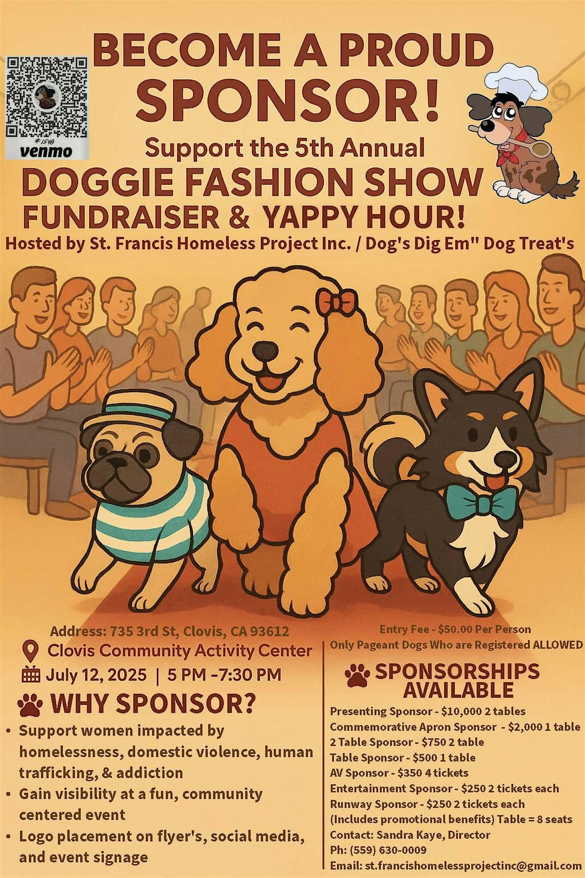 Doggy Fashion Show, Fundraiser & Yappy Hour, 12 July | Event in Clovis | AllEvents