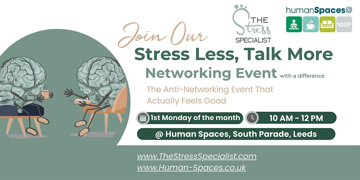 Stress Less, Talk More: The Anti-Networking Event That Actually Feels Good, 1 December | Event in Leeds | AllEvents