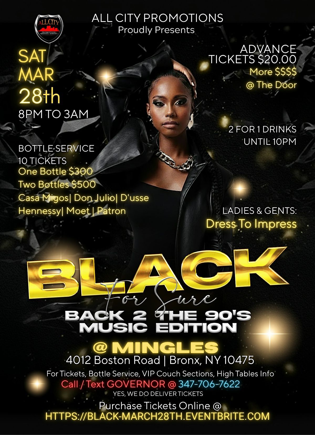 Sat March 28th, 2026 - BLACK For Sure  @ MINGLES, 28 March | Event in The Bronx | AllEvents