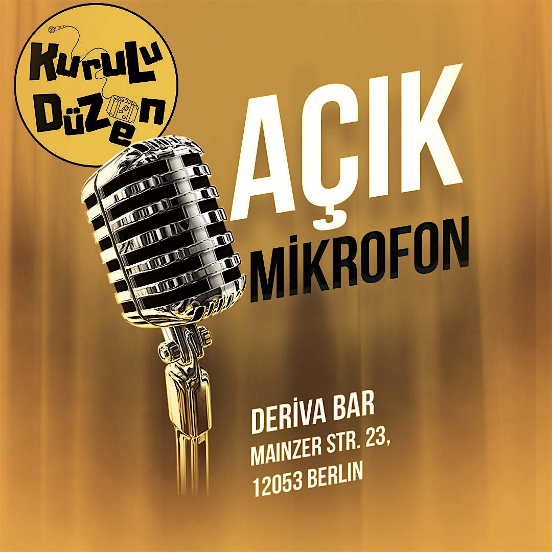 Kurulu Düzen - Açık Mikrofon, 21 October | Event in Berlin | AllEvents