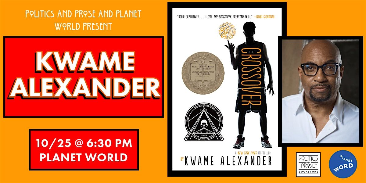 Kwame Alexander - The Crossover (10 Year Anniversary) - at Planet Word, 25 October | Event in Washington | AllEvents