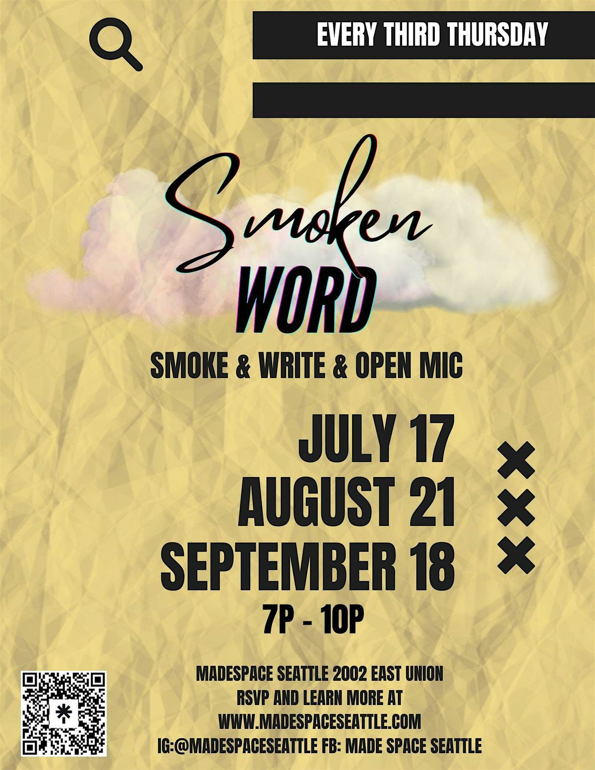 Smoken Word : Open Mic Night, 21 August | Event in Seattle | AllEvents