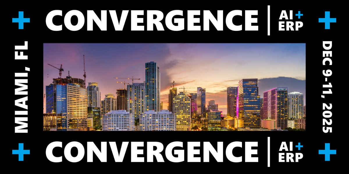Convergence | AI+ ERP Conference, 9 December | Event in Miami Beach | AllEvents