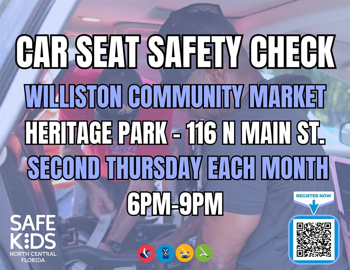 Williston Market Car Seat Check Up Appt - September 11, 2025, 11 September | Event in Williston | AllEvents