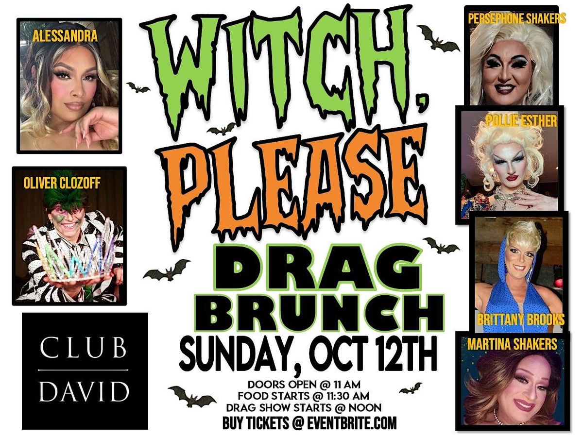 Witch, Please! Halloween Drag Brunch at Club David – October 12th, 12 October | Event in Sioux Falls | AllEvents