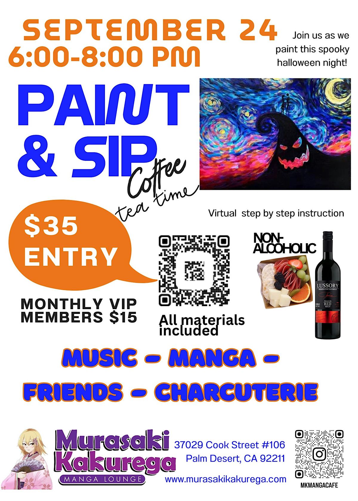 Paint & Sip Night, 22 October | Event in Palm Desert | AllEvents