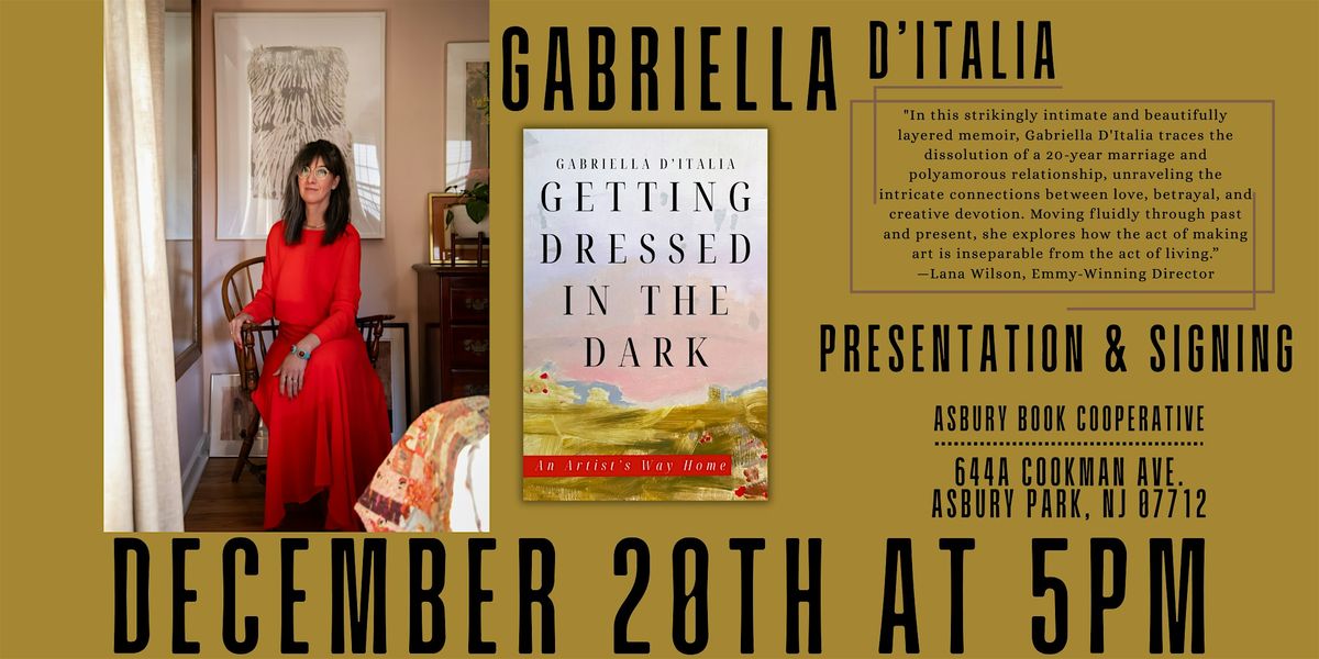 Presentation, Signing, & Community Art Project with Gabriella D'Italia, 20 December | Event in Asbury Park