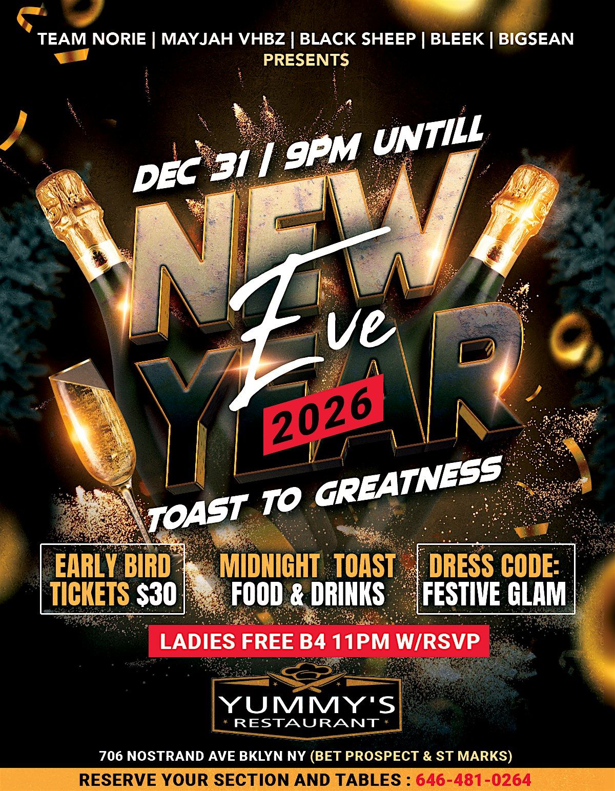 New Year’s Eve 2026 – Toast to Greatness, 31 December | Event in Brooklyn | AllEvents