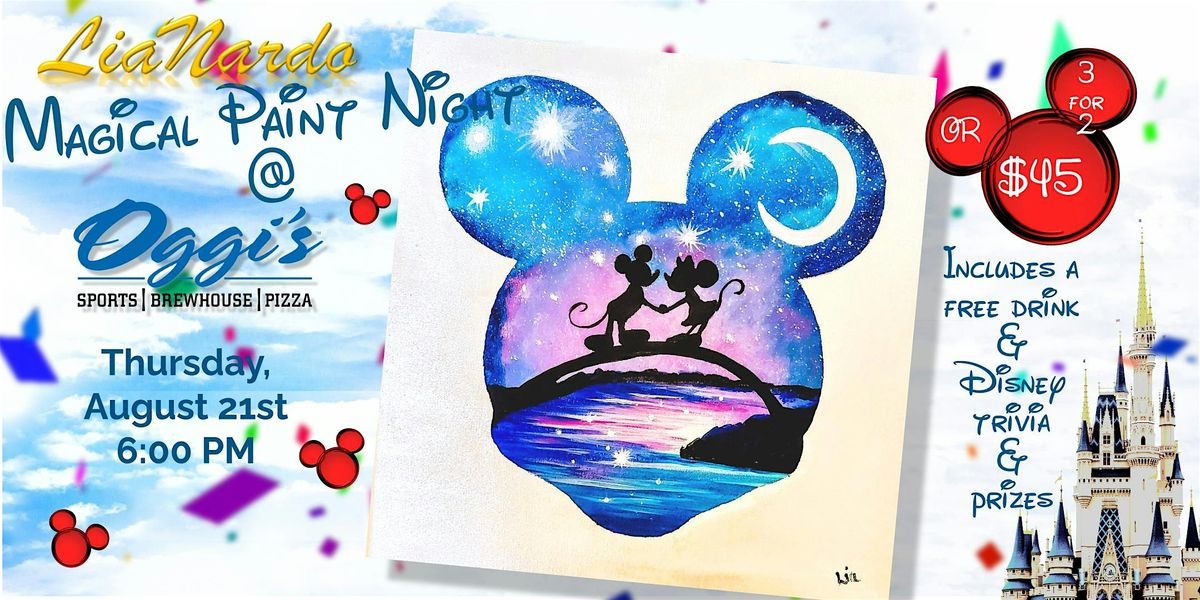 Paint & Sip Night at Oggi's w/LiaNardo Mobile Paint & Sip, 21 August | Event in Fontana | AllEvents