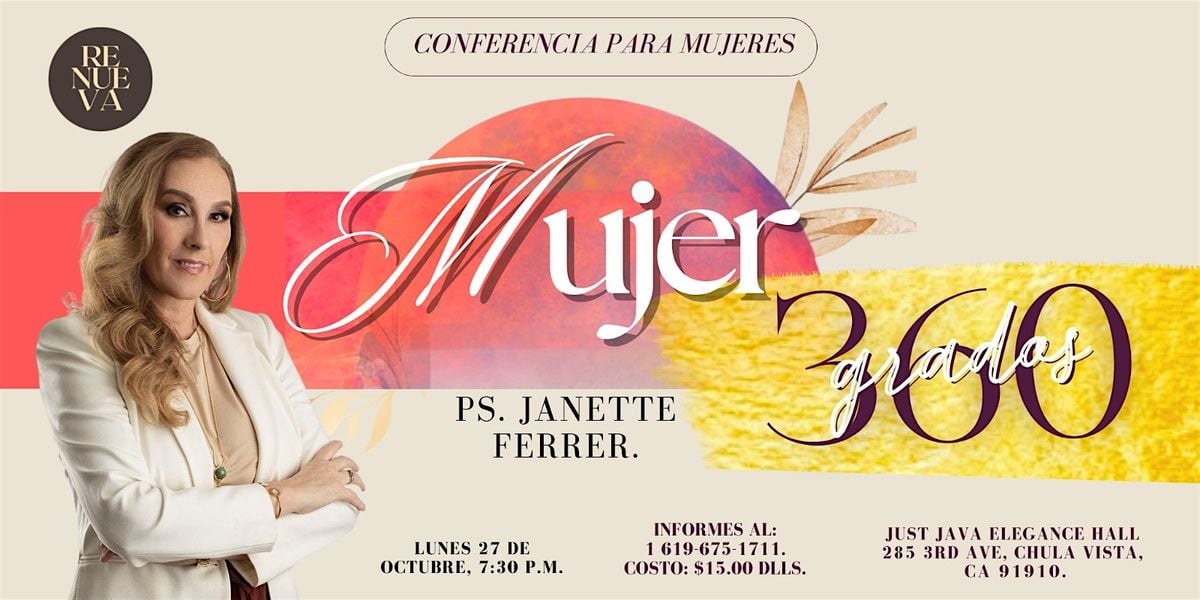 Mujer 360 grados, 27 October | Event in Chula Vista | AllEvents