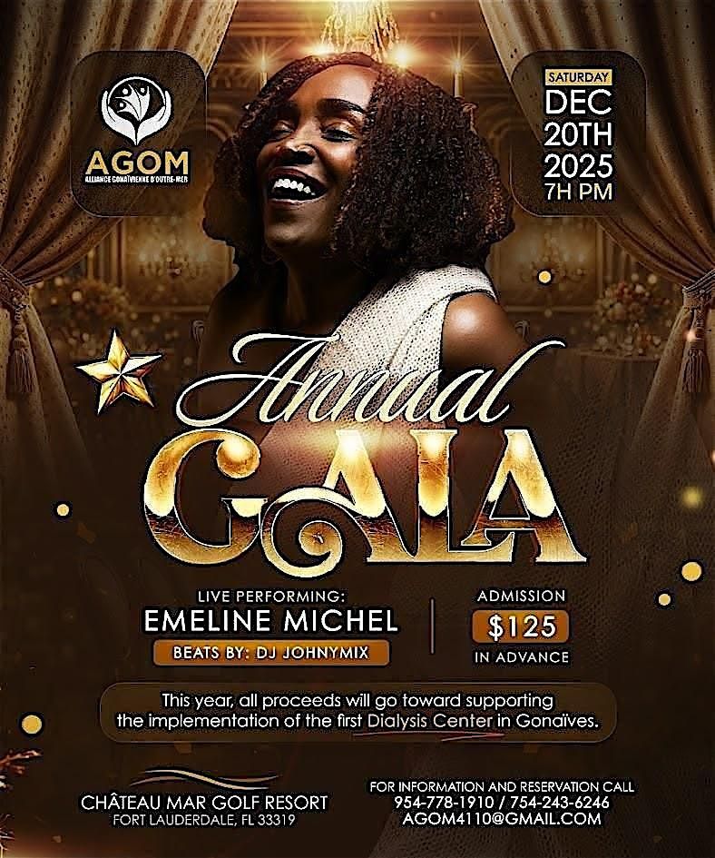 4th Annual AGOM Gala, 20 December | Event in Fort Lauderdale | AllEvents