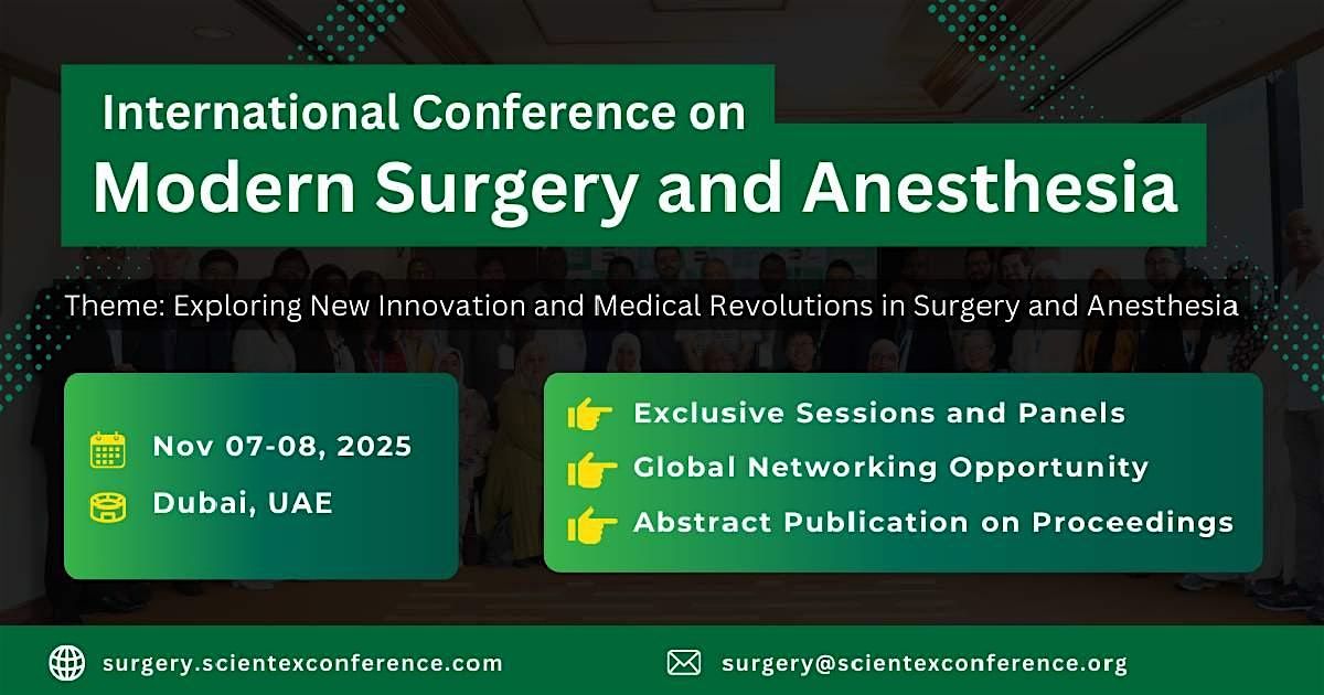 International Conference on Modern Surgery and Anesthesia, City Seasons