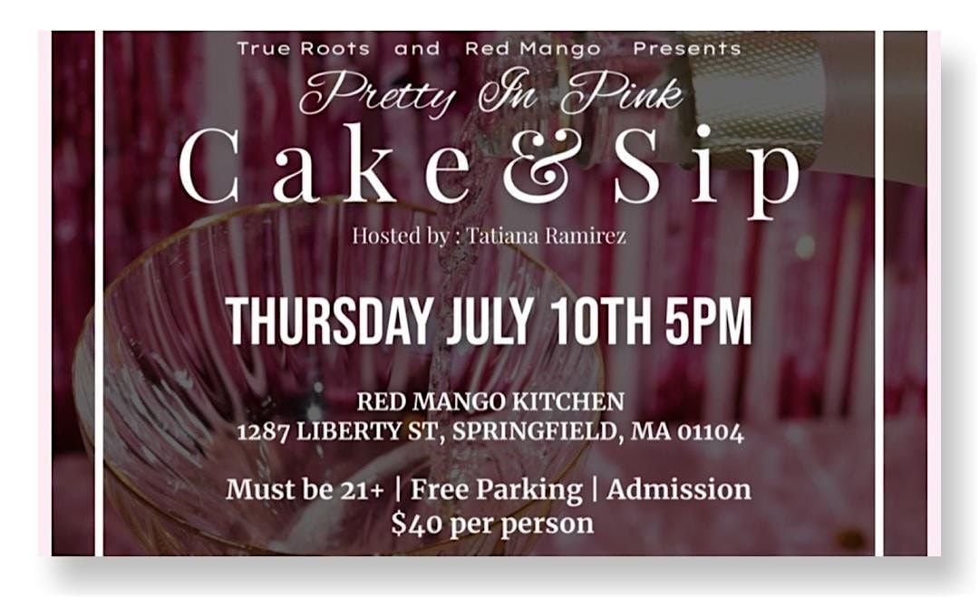 Pretty in Pink Cake and Sip, 10 July | Event in Springfield | AllEvents
