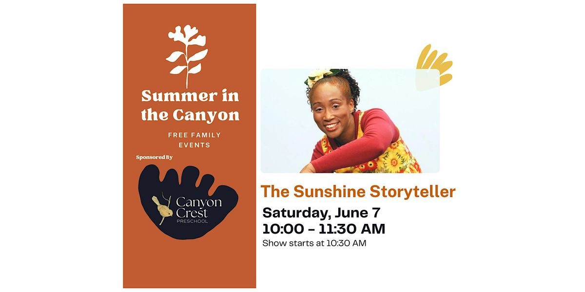 Summer in the Canyon: The Sunshine Storyteller, 7 June | Event in Los Angeles | AllEvents