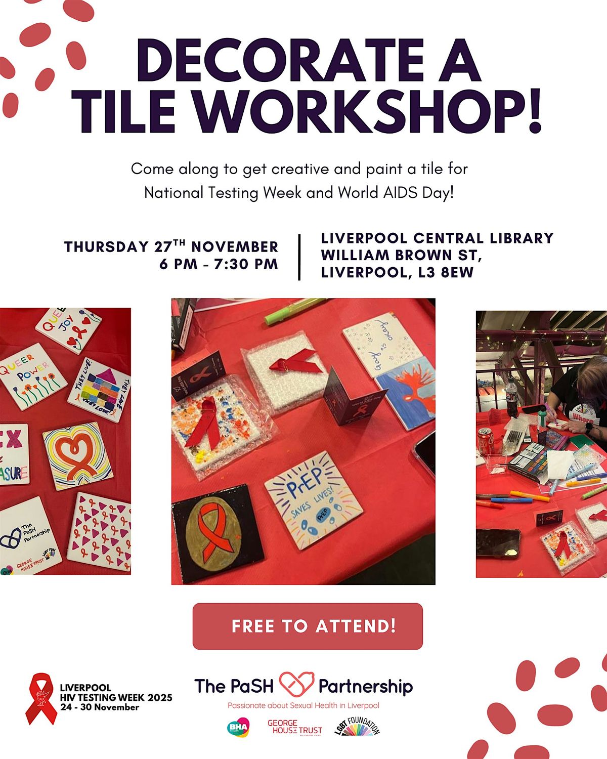 Decorate a Tile Workshop!, 27 November | Event in Liverpool | AllEvents