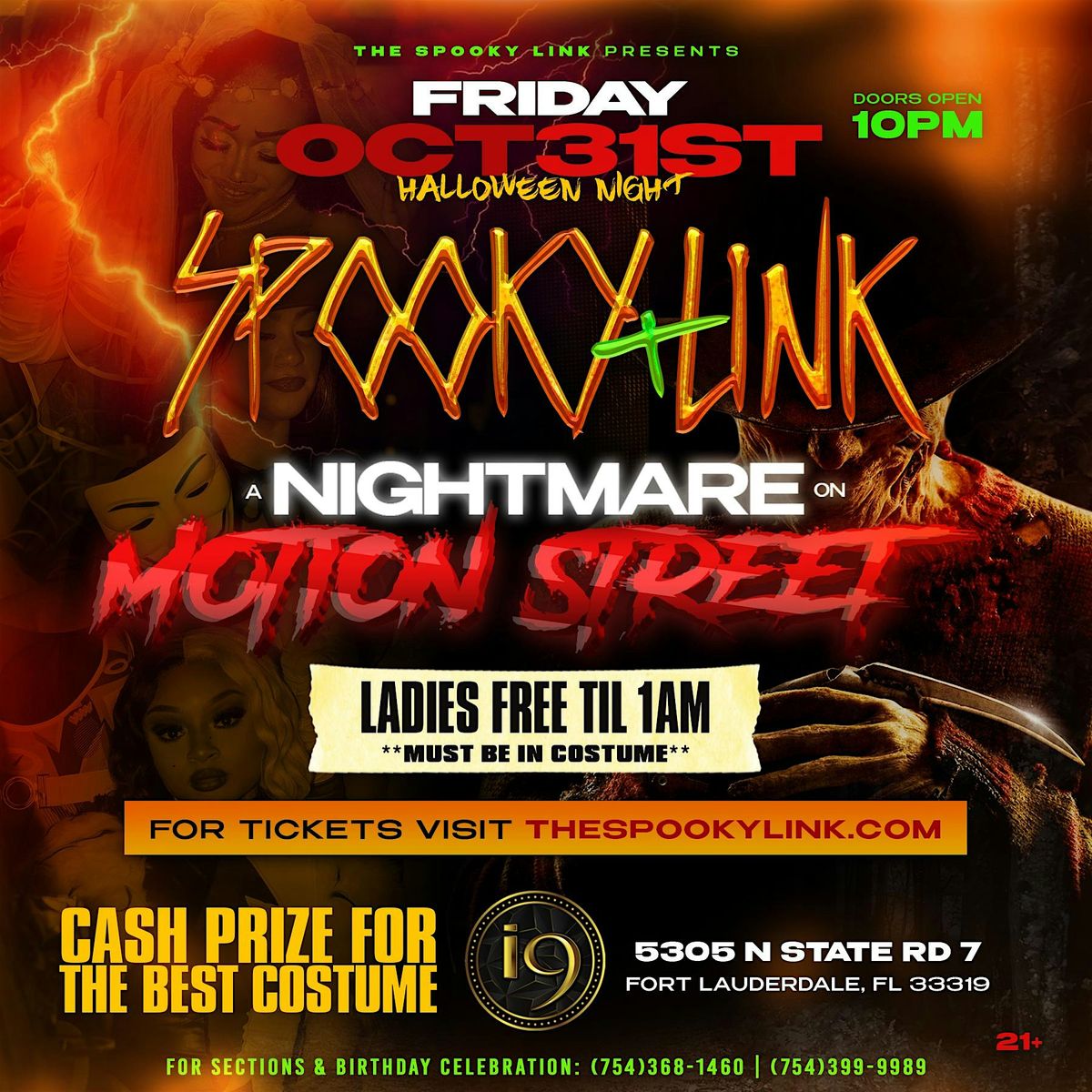 Spooky Link: A Nightmare On Motion Street, 31 October | Event in Tamarac | AllEvents