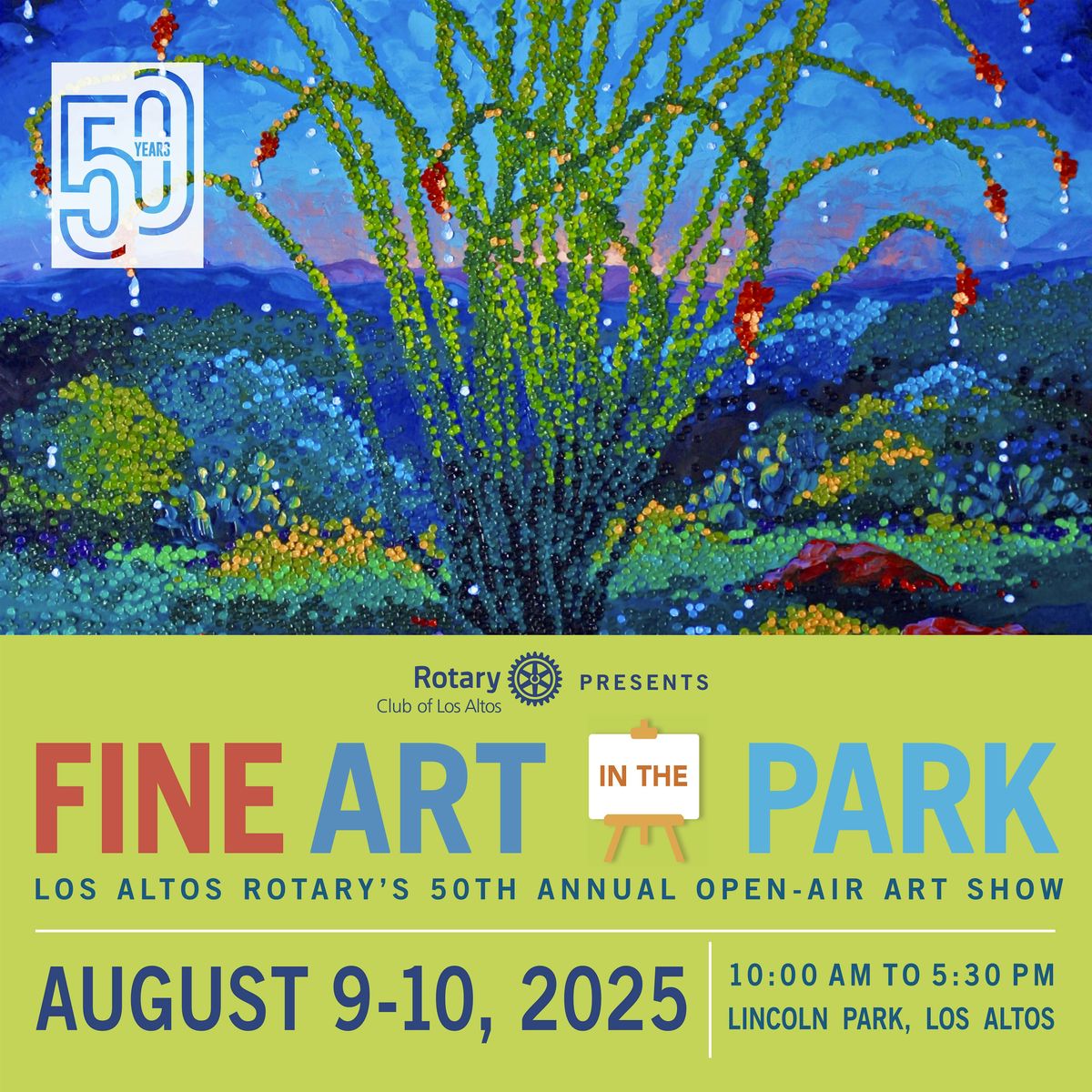 Los Altos Rotary's Fine Art in the Park, 9 August | Event in Los Altos | AllEvents