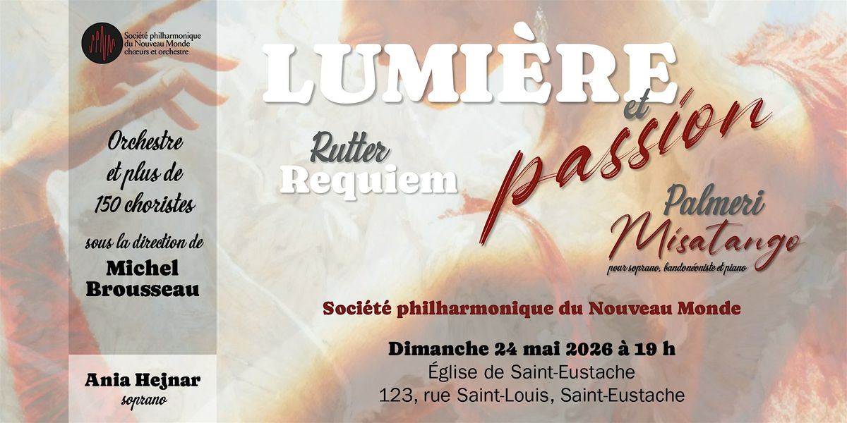 CONCERT - Requiem de John Rutter et Misatango de Martin Palmeri, 24 May | Event in Saint-Eustache | AllEvents