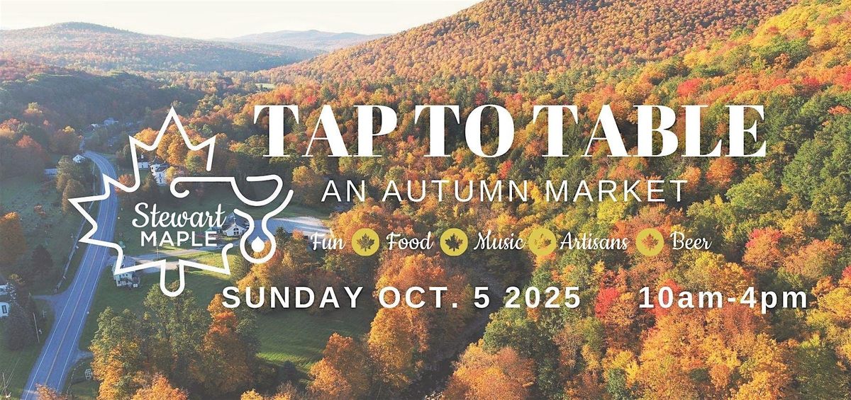 Tap to Table - An Autumn Market hosted by Stewart Maple, 5 October | Event in Shrewsbury | AllEvents