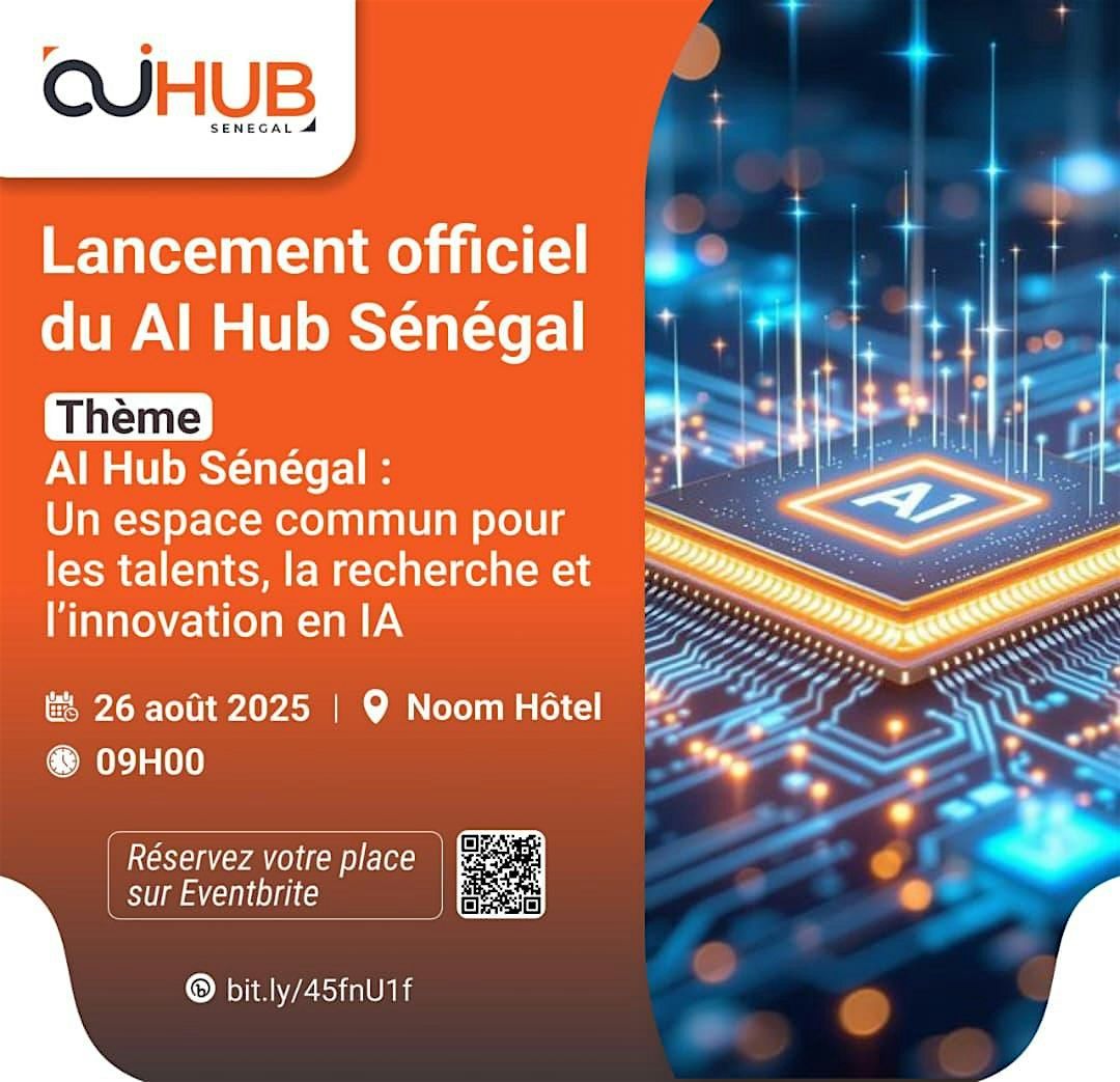 Lancement - AI Hub Sénégal, 26 August | Event in Dakar | AllEvents