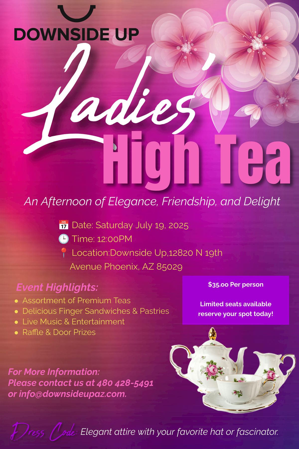 Ladies High Tea, 19 July | Event in Phoenix | AllEvents