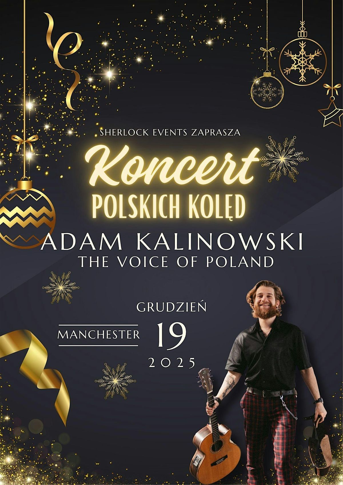 Koncert kolęd i piosenek świątecznych - Adam Kalinowski | Kettering, 20 December | Event in Kettering | AllEvents