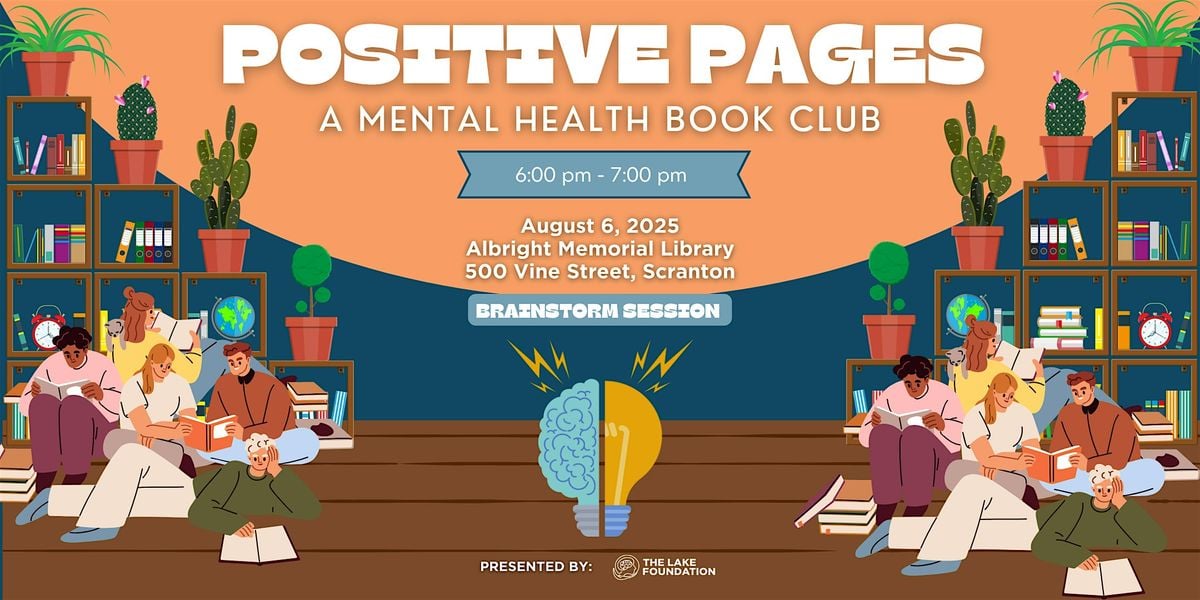 Positive Pages: A Mental Health Book Club, 6 August | Event in Scranton | AllEvents