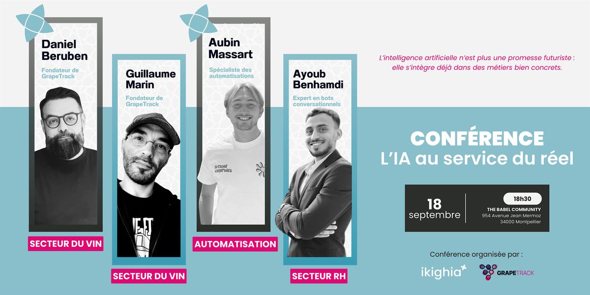 L'IA au service du réel, 18 September | Event in Montpellier | AllEvents