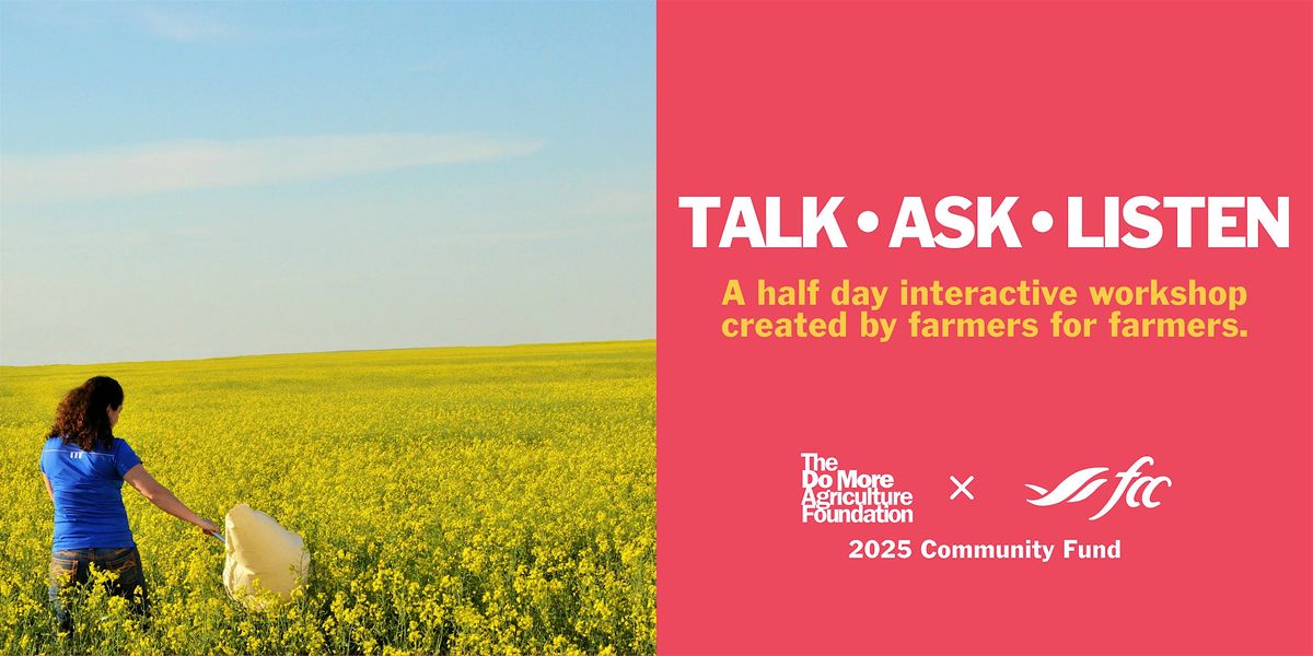 Talk Ask Listen: Castor, AB, 23 October | Event in Castor | AllEvents