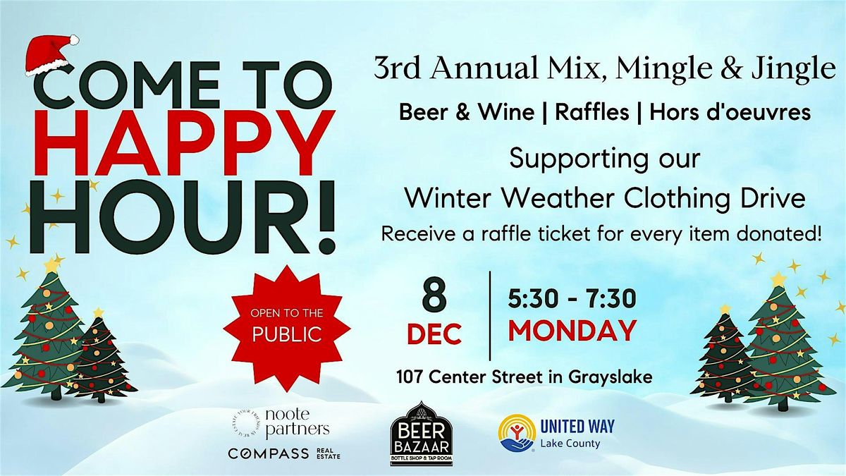 3rd Annual Mix, Mingle, and Jingle in Grayslake!, 8 December | Event in Grayslake | AllEvents