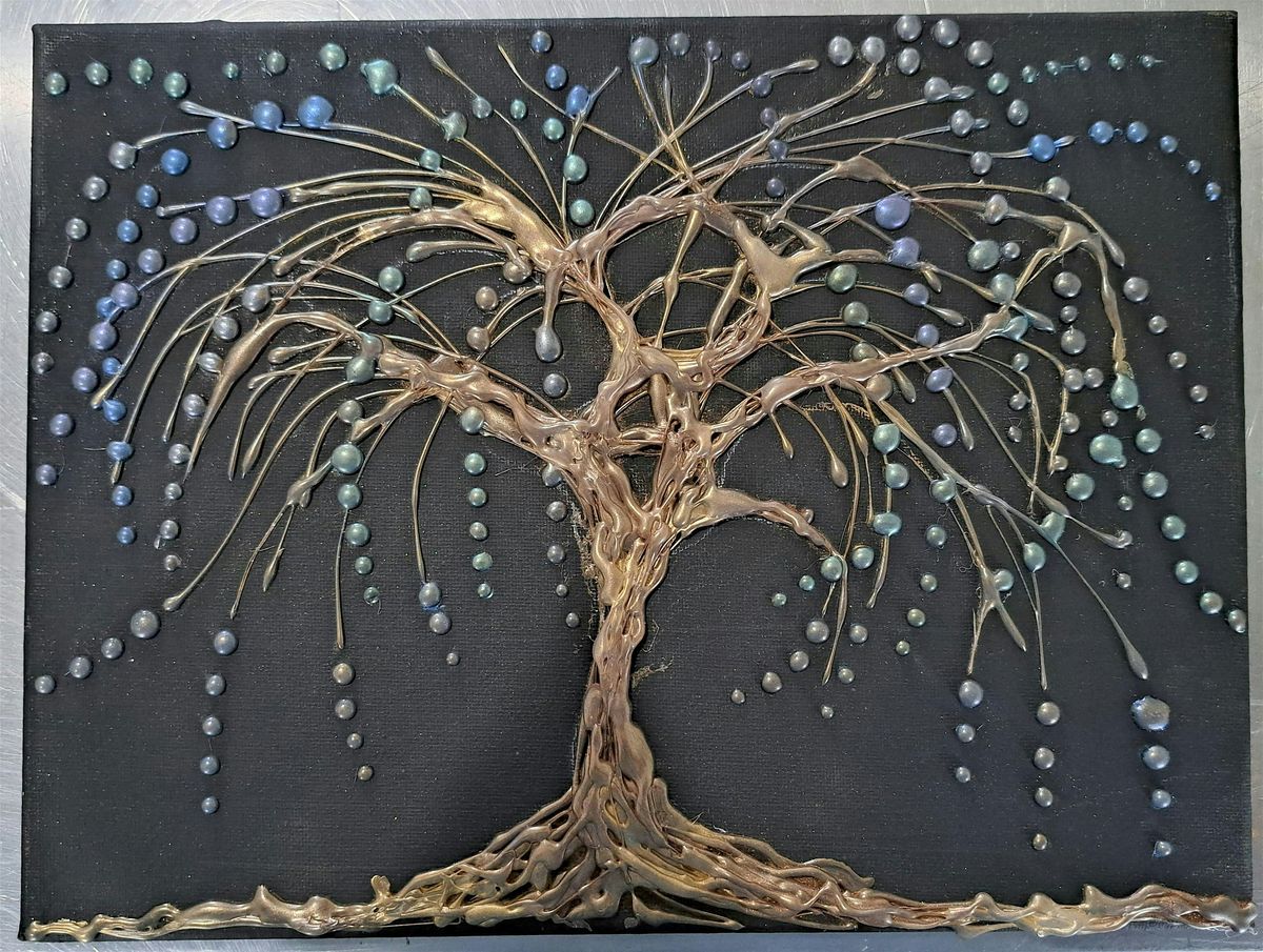 October 15th 6 pm-Hot Glue and Acrylics Class-Weeping Willow Tree, 15 October | Event in Point Pleasant | AllEvents