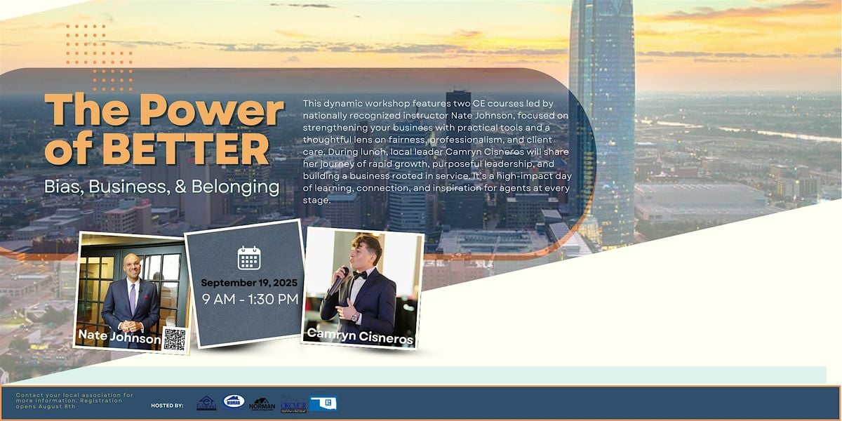 The Power of Better: Bias, Business, and Belonging, 19 September | Event in Oklahoma City | AllEvents