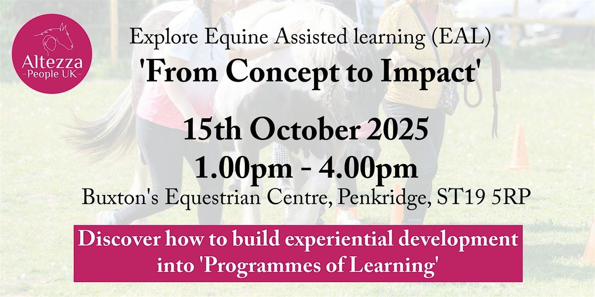 From Concept to Impact, 15 October | Event in Stafford | AllEvents