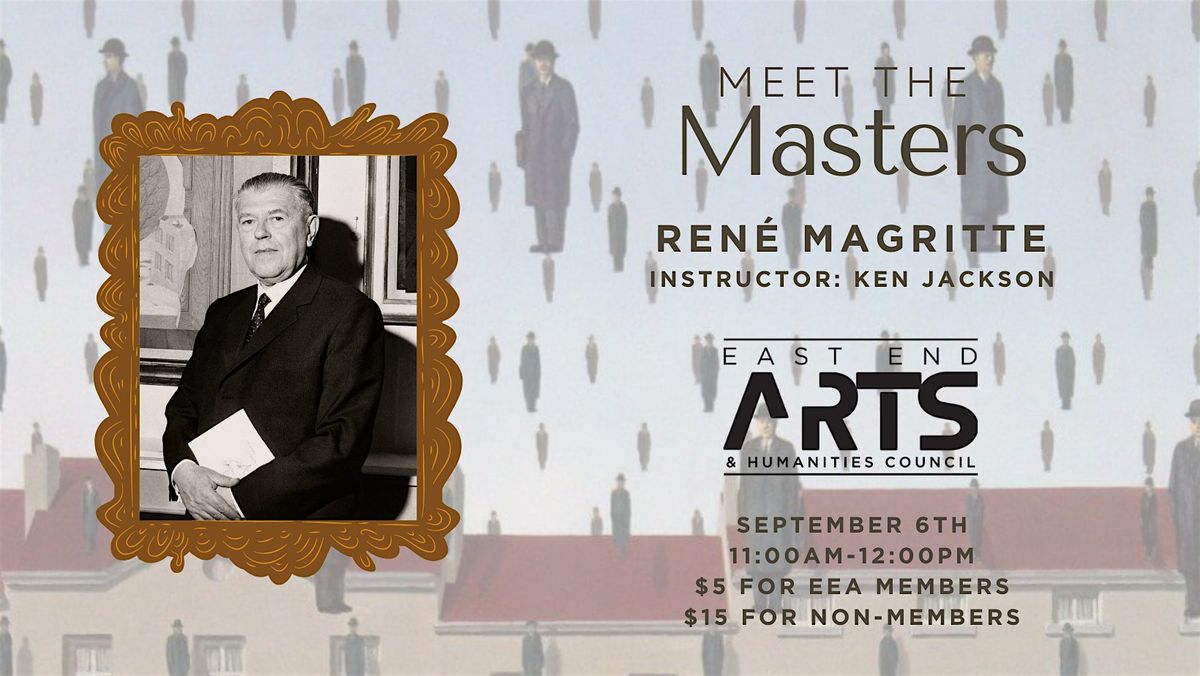 Meet The Masters Art Workshop: René Magritte, 6 September | Event in Riverhead | AllEvents