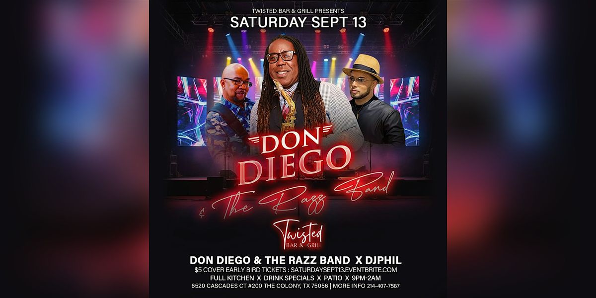 Don Diego & The Razz Band | Saturday,  Oct 11, 11 October | Event in The Colony | AllEvents