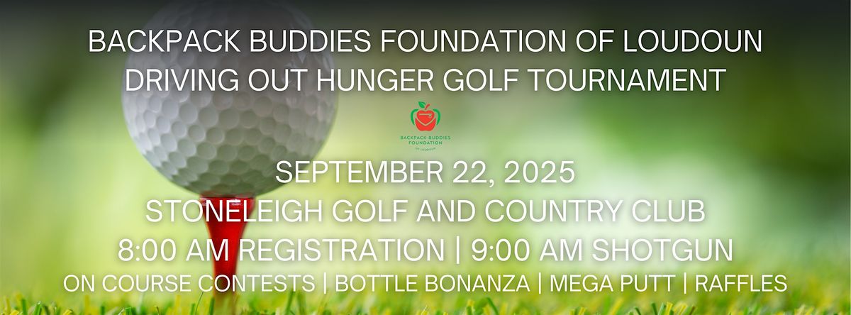 Driving Out Hunger Golf Tournament, 22 September | Event in Round Hill | AllEvents