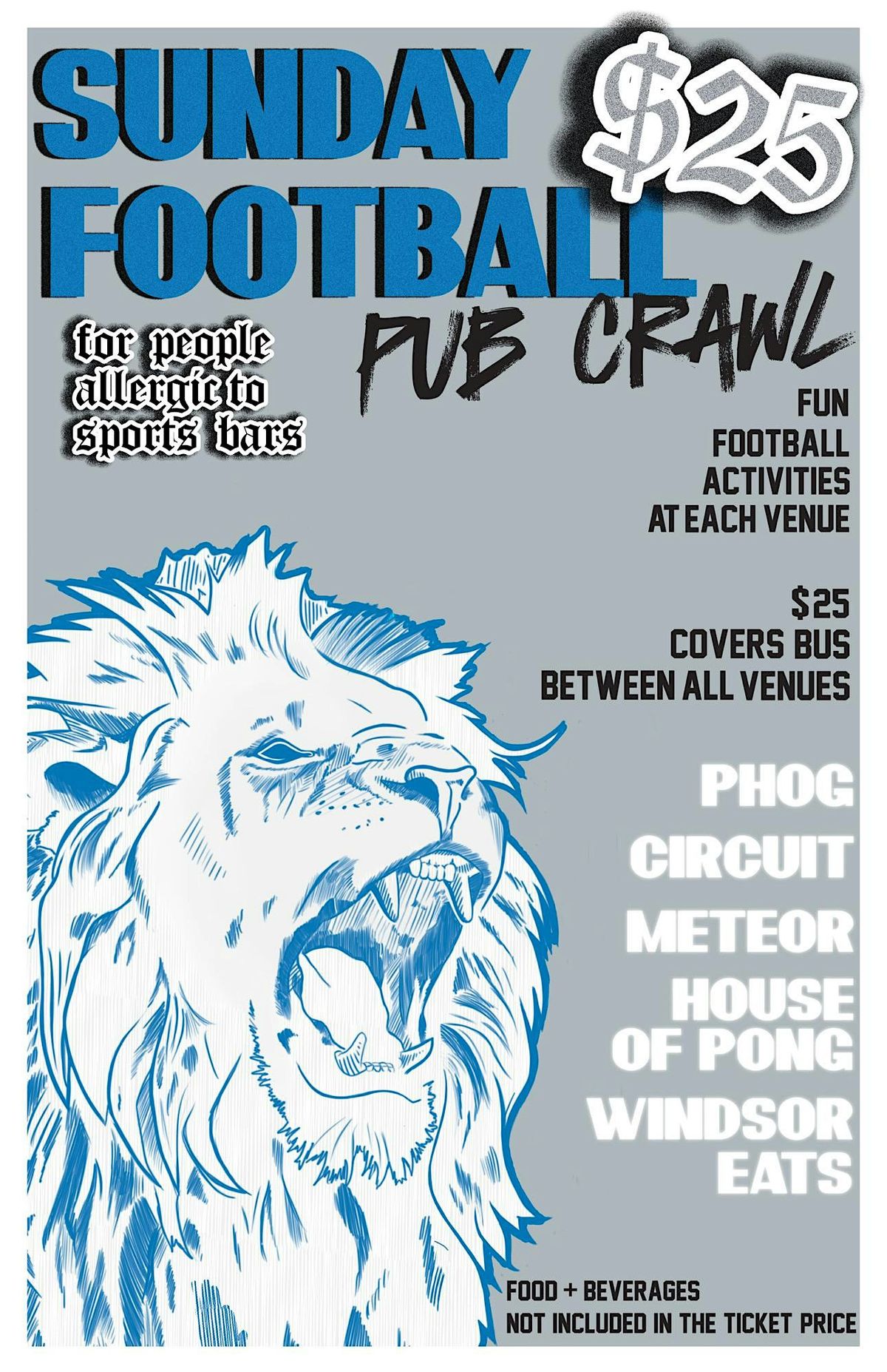 Sunday Football Pub Crawl for People Allergic to Sports Bars, 14 December | Event in Windsor | AllEvents