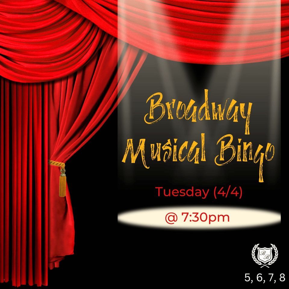 Broadway Musical Bingo, B&B Theatres Bloomington 13 at Mall of America