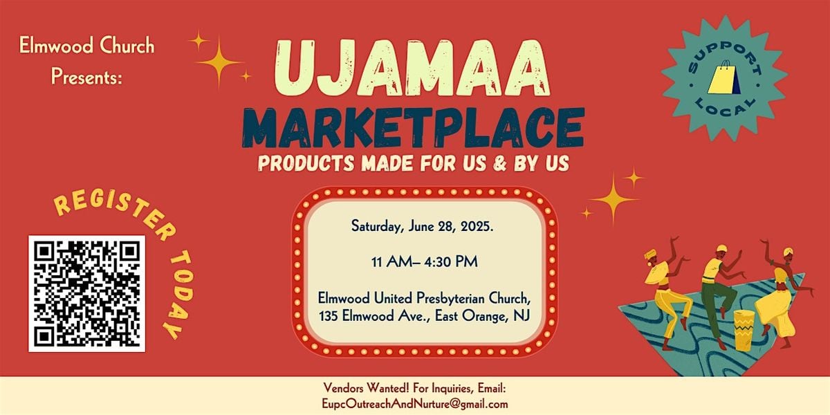 UJAMAA Marketplace by: Elwood Church, 28 June | Event in East Orange | AllEvents