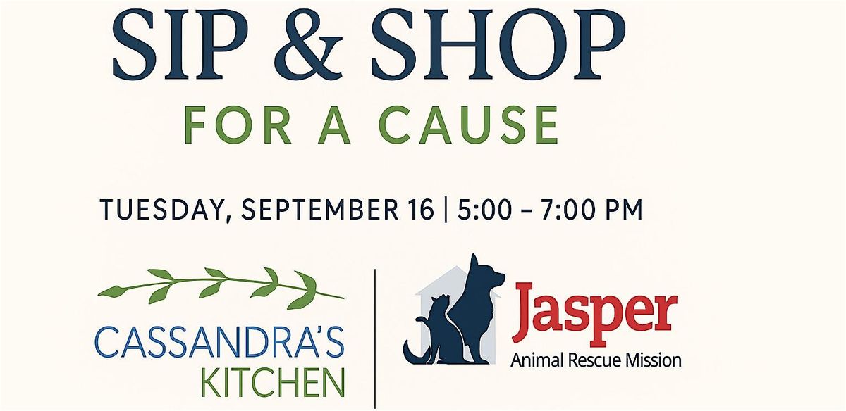 A Shopping + Giving Event Benefiting Jasper Animal Rescue Mission, 16 September | Event in Bluffton | AllEvents