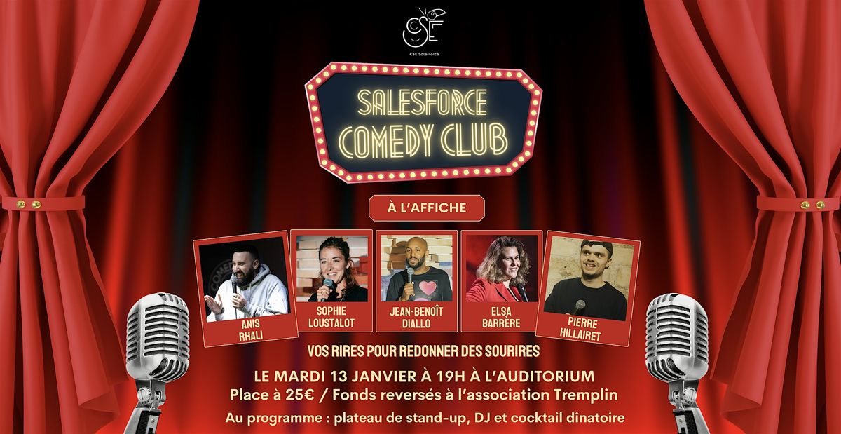 Salesforce Comedy Club - 13 Janvier 2026, 13 January | Event in Paris | AllEvents