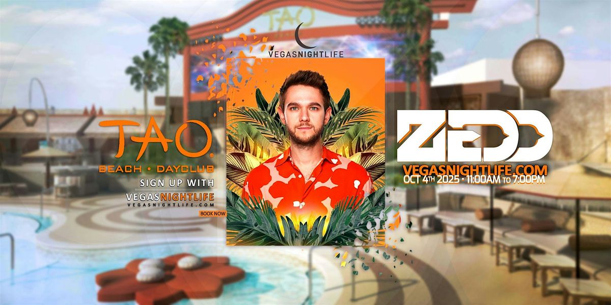Zedd | Saturday Pool Party | TAO Beach Las Vegas, 4 October | Event in Las Vegas | AllEvents