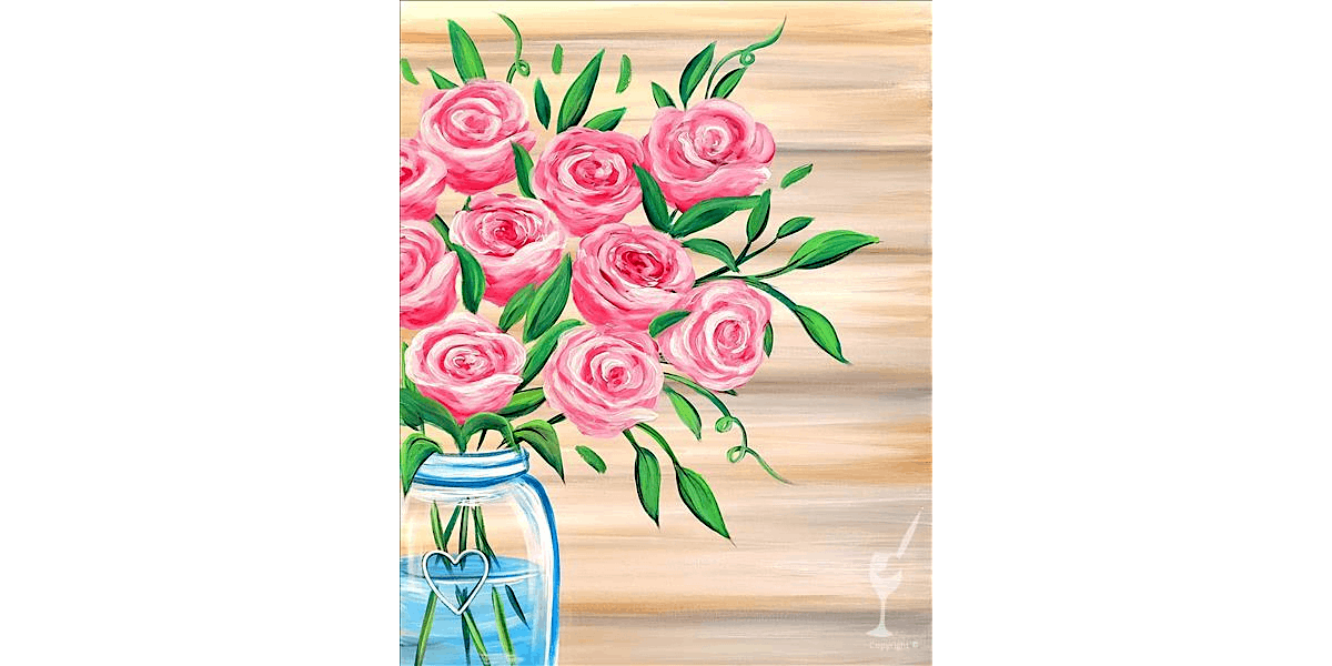Pink Bouquet - Paint and Sip in San Antonio | Classpop!™, 16 August | Event in San Antonio | AllEvents
