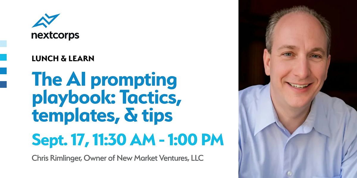 The AI prompting playbook: Tactics, templates, & tips, 17 September | Event in Rochester | AllEvents