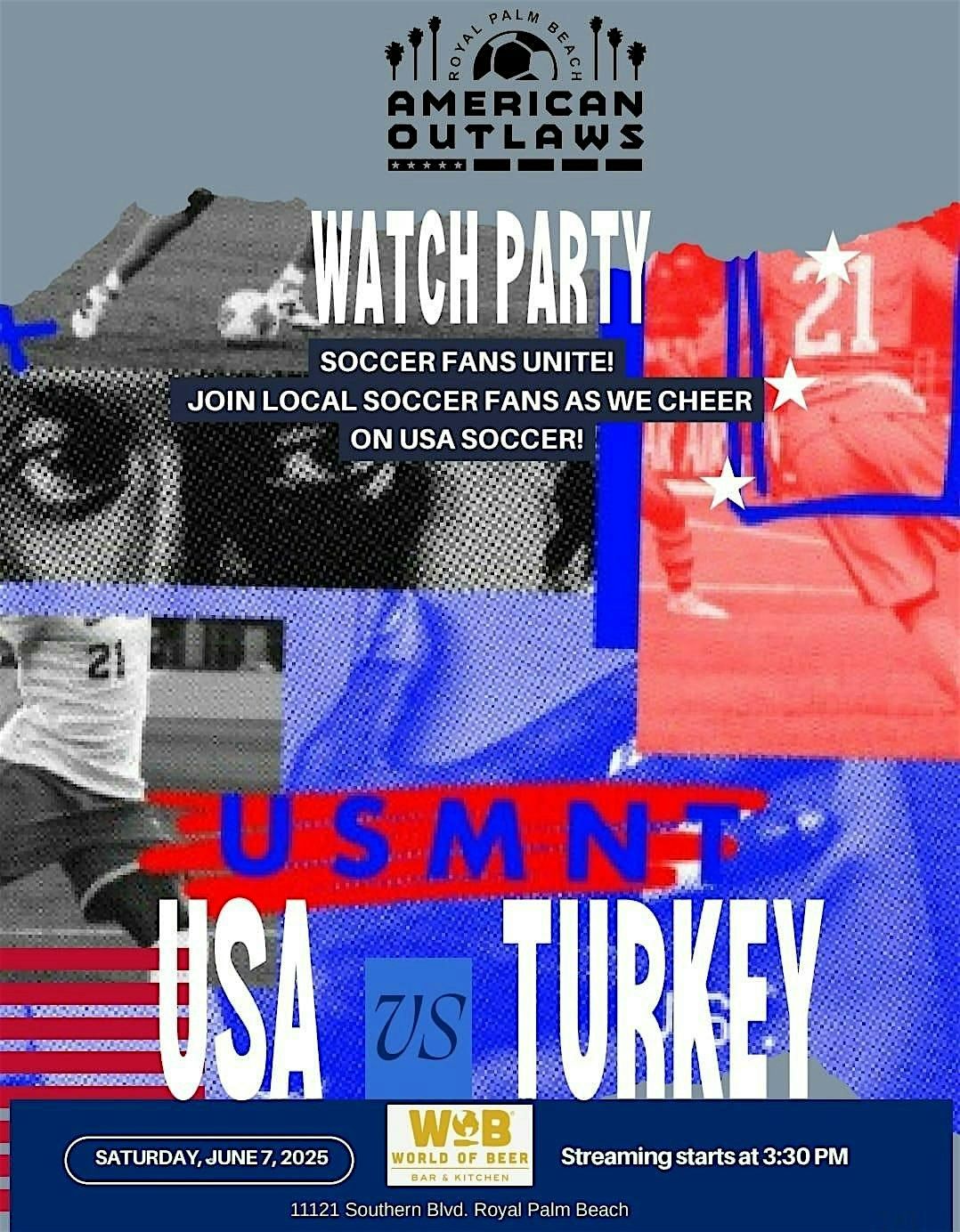 Watch Party! US Men's National Soccer Team vs. Turkey, 7 June | Event in Royal Palm Beach | AllEvents