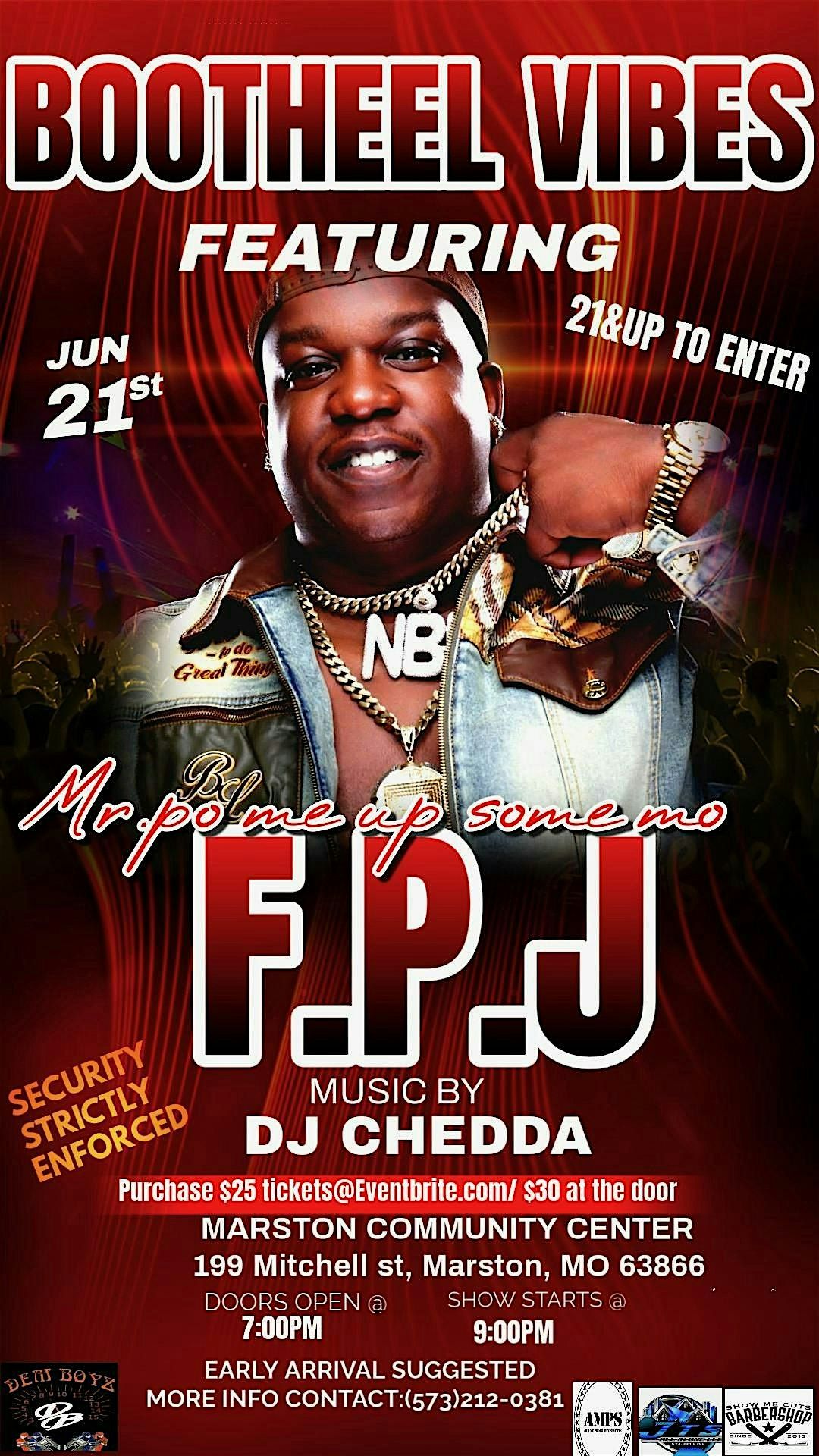 Bootheel Vibes presents FPJ Live on stage, 21 June | Event in Marston | AllEvents