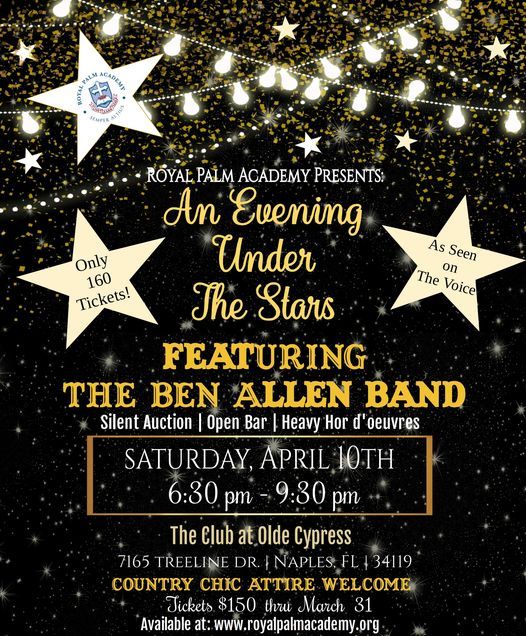 An Evening Under The Stars The Club At Olde Cypress Naples April 10 2021 Allevents In Naples Florida Calendar Of Events