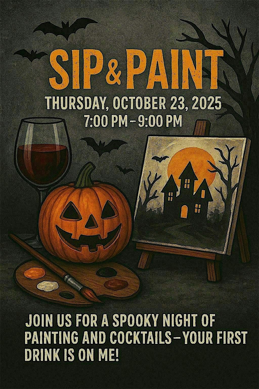 Brushes, Booze & Boo’s, 23 October | Event in Chicago | AllEvents