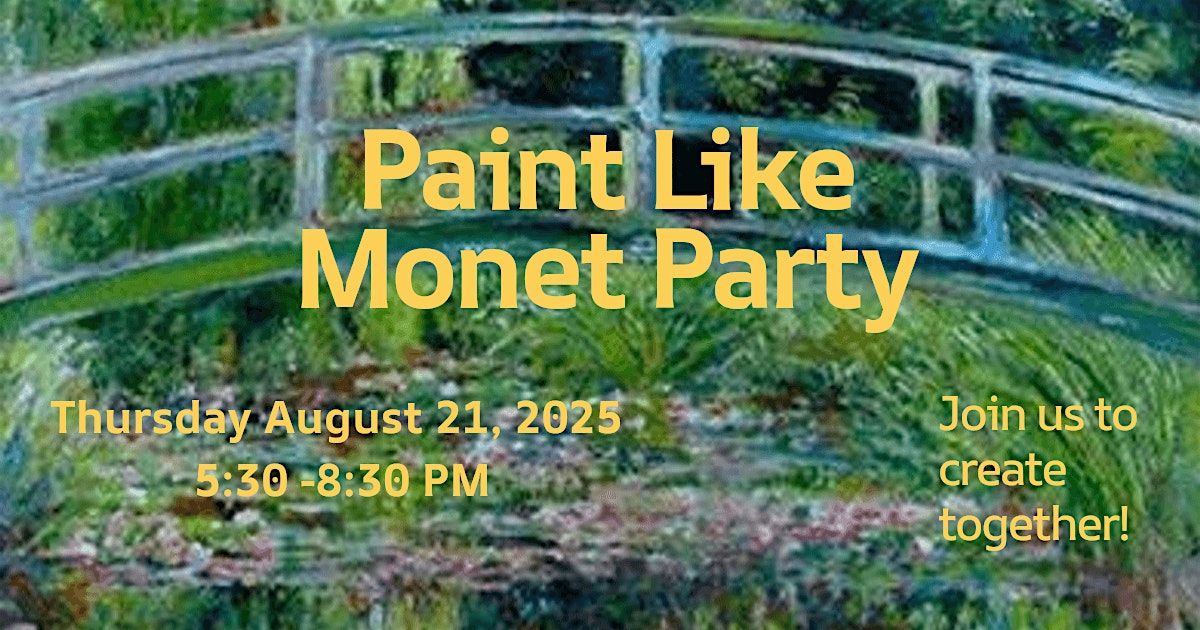 Paint Like Monet Party, 21 August | Event in Natchitoches | AllEvents