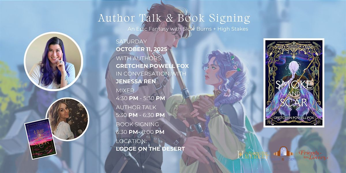 Author Event: Gretchen Powell Fox | Smoke and Scar | Feat. Jenessa Ren, 11 October | Event in Tucson | AllEvents